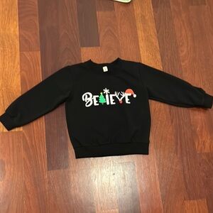 Kids Black Believe Sweatshirt